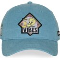 capslab-curved-brim-tweety-loo13-pcblifb-looney-tunes-blue-snapback-cap