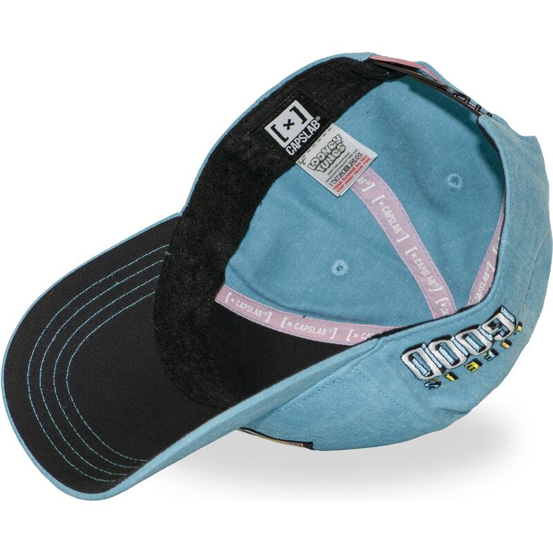 blaue-gebogene-snapback-kappe-tweety-loo13-pcblifb-looney-tunes-von-capslab