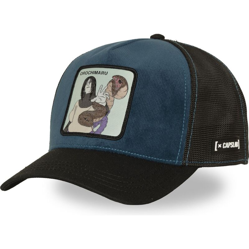 cap-zaoblena-navy-blue-snapback-orochimaru-naruto-capslab cap-zaoblena-navy-blue-snapback-orochimaru-naruto-capslab