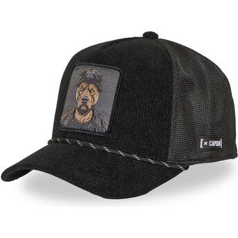 Cap zaoblená black snapback Hip Hop Dogz Capslab
