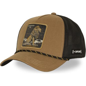 Cap zaoblená brown snapback Lion Beasts Capslab
