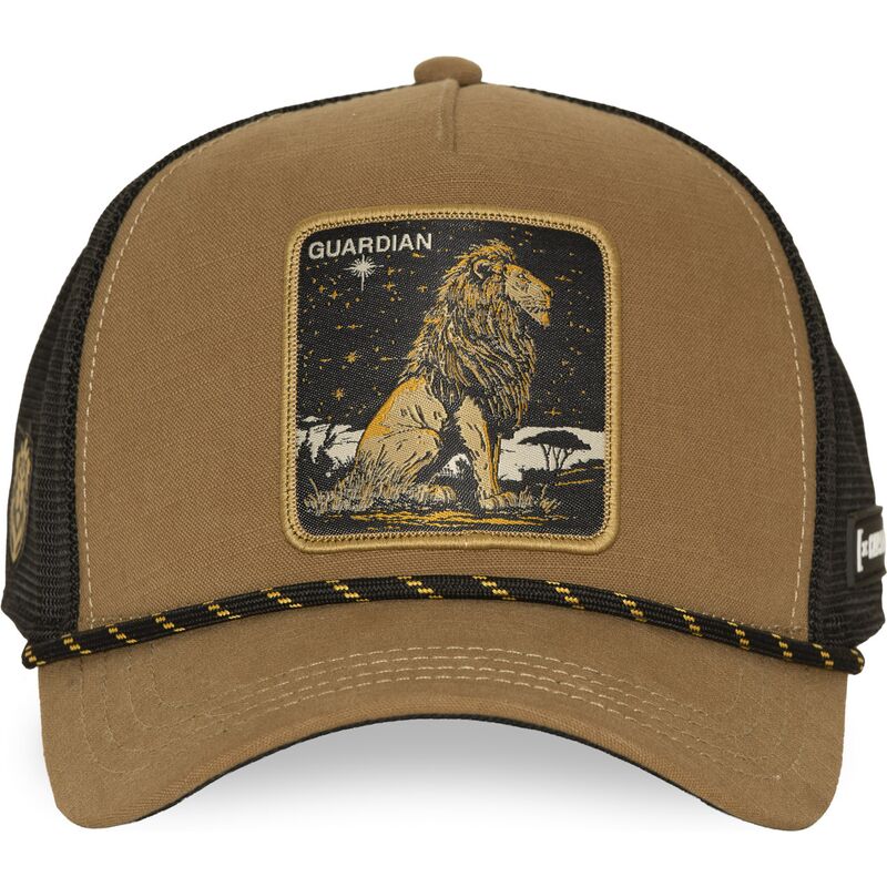 capslab-lion-guardian-bea3-liob-beasts-brown-trucker-hat capslab-lion-guardian-bea3-liob-beasts-brown-trucker-hat