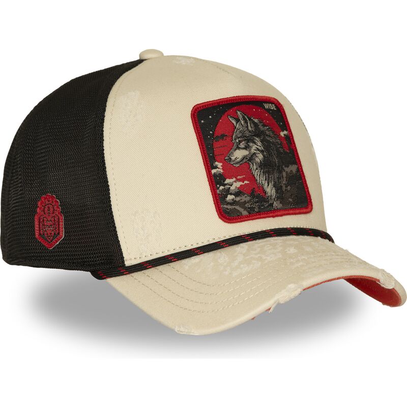 siltovky-zaoblena-kamionista-bezova-snapback-lobo-wise-bea3-wisb-beasts-vlk-beasts-capslab