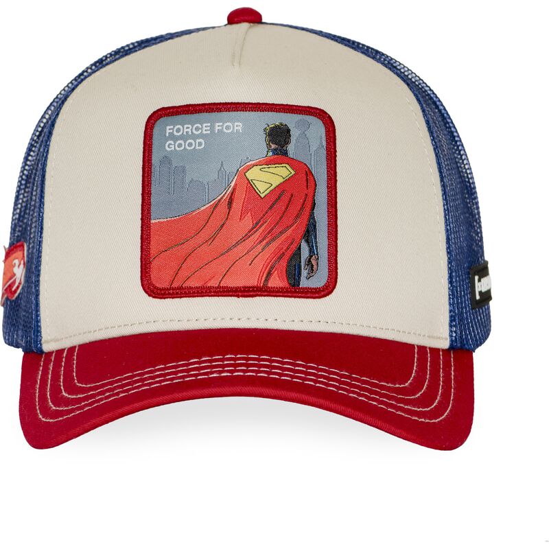 capslab-superman-force-for-good-dc12-abovb-dc-comics-multicolor-trucker-hat capslab-superman-force-for-good-dc12-abovb-dc-comics-multicolor-trucker-hat
