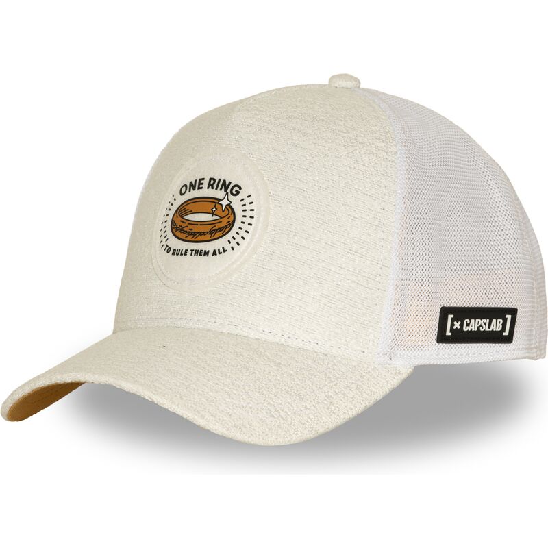 capslab-the-one-ring-lotr2-pctrinb-the-lord-of-the-rings-cream-and-white-trucker-hat