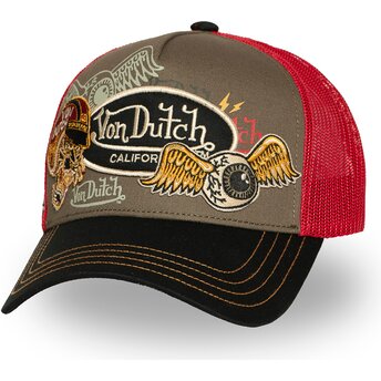 Šiltovka zaoblená viacfarebná snapback PATCHES09 Von Dutch