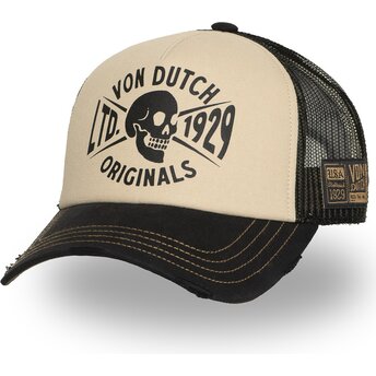 Šiltovka zaoblená béžová snapback CREW28 Von Dutch