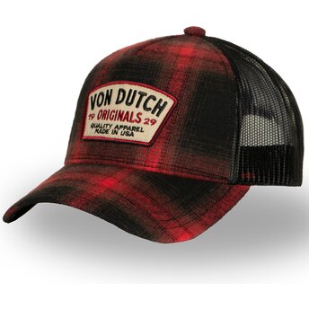 Šiltovka zaoblená červená snapback CAR05 Von Dutch