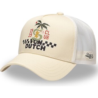 Šiltovka zaoblená béžová snapback SURF10 Von Dutch