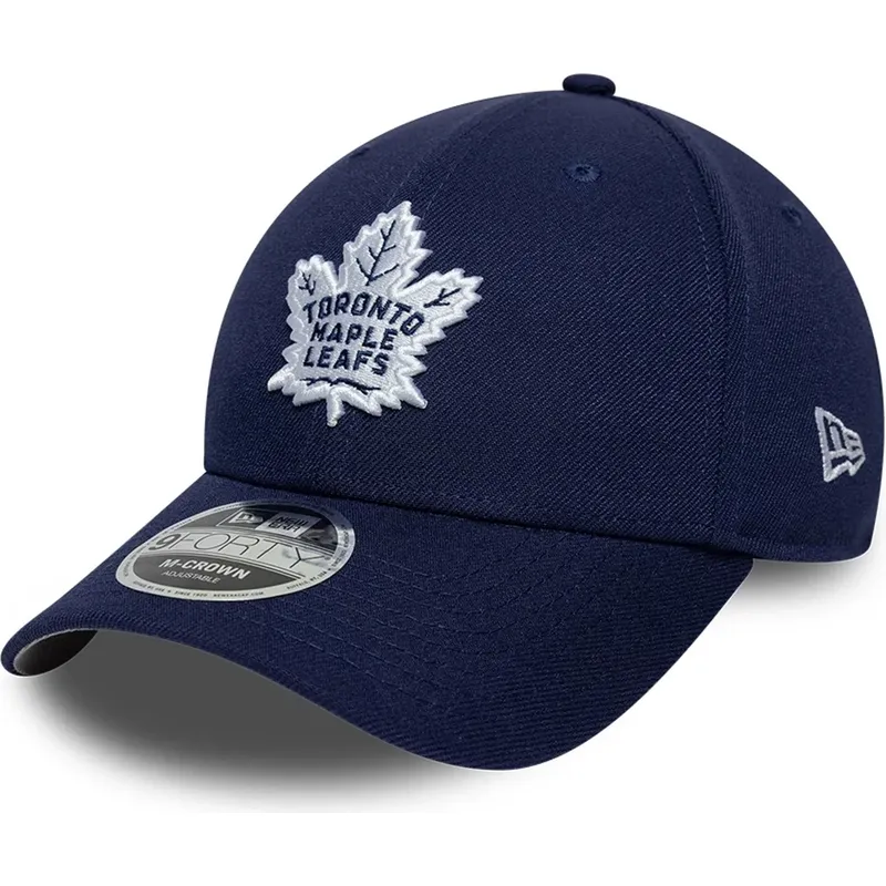siltovka-zaoblena-tmavomodra-snapback-9forty-m-crown-team-toronto-maple-leafs-nhl-new-era