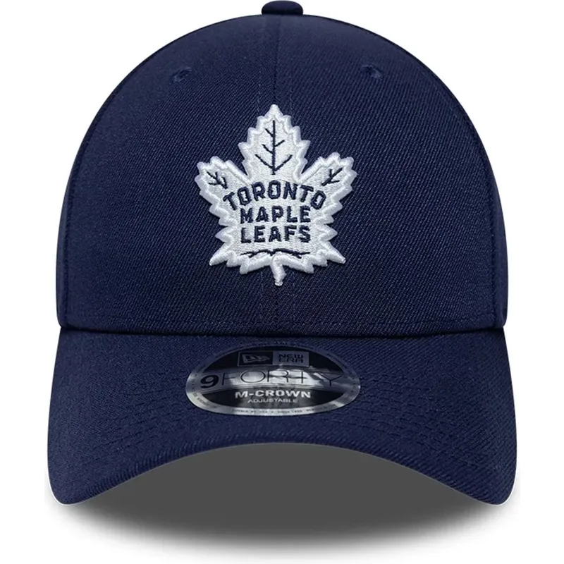 siltovka-zaoblena-tmavomodra-snapback-9forty-m-crown-team-toronto-maple-leafs-nhl-new-era