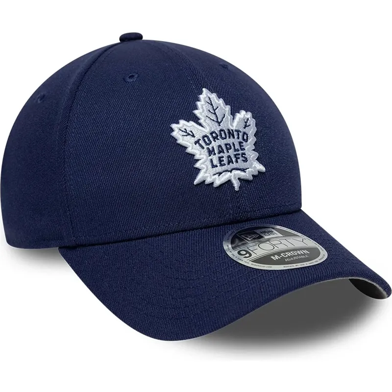 siltovka-zaoblena-tmavomodra-snapback-9forty-m-crown-team-toronto-maple-leafs-nhl-new-era