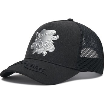 Šiltovka zaoblená čierna snapback Love Kills Slowly Washed Ed Hardy
