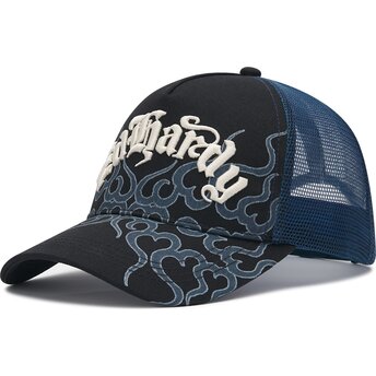 Šiltovka zaoblená čierna snapback Flaming Ed Hardy