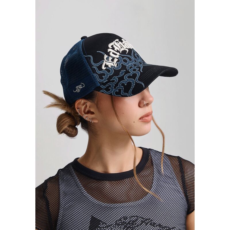 siltovka-zaoblena-cierna-snapback-flaming-ed-hardy