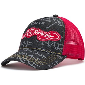 Šiltovka zaoblená čierna snapback Don Denim Ed Hardy