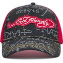 siltovka-zaoblena-cierna-snapback-don-denim-ed-hardy