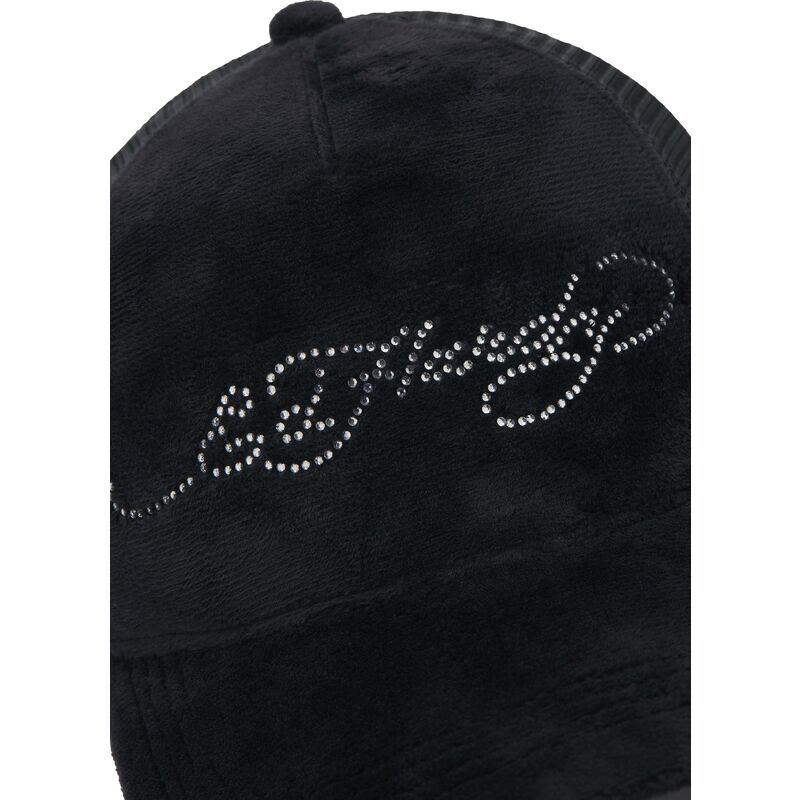 siltovka-zaoblena-cierna-snapback-core-silver-diamante-velour-ed-hardy