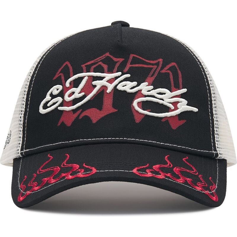 siltovka-zaoblena-cierna-snapback-1971-ed-hardy