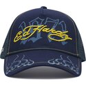 siltovka-zaoblena-tmavomodra-snapback-1971-ed-hardy