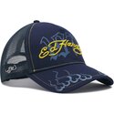 siltovka-zaoblena-tmavomodra-snapback-1971-ed-hardy