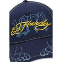 siltovka-zaoblena-tmavomodra-snapback-1971-ed-hardy