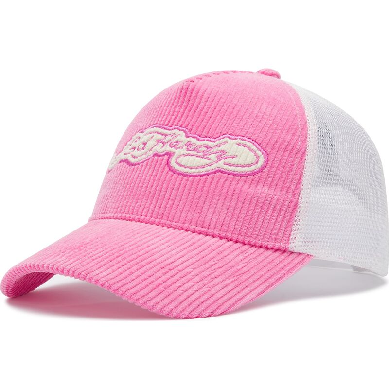 siltovka-zaoblena-ruzova-snapback-embroidery-applique-cord-ed-hardy