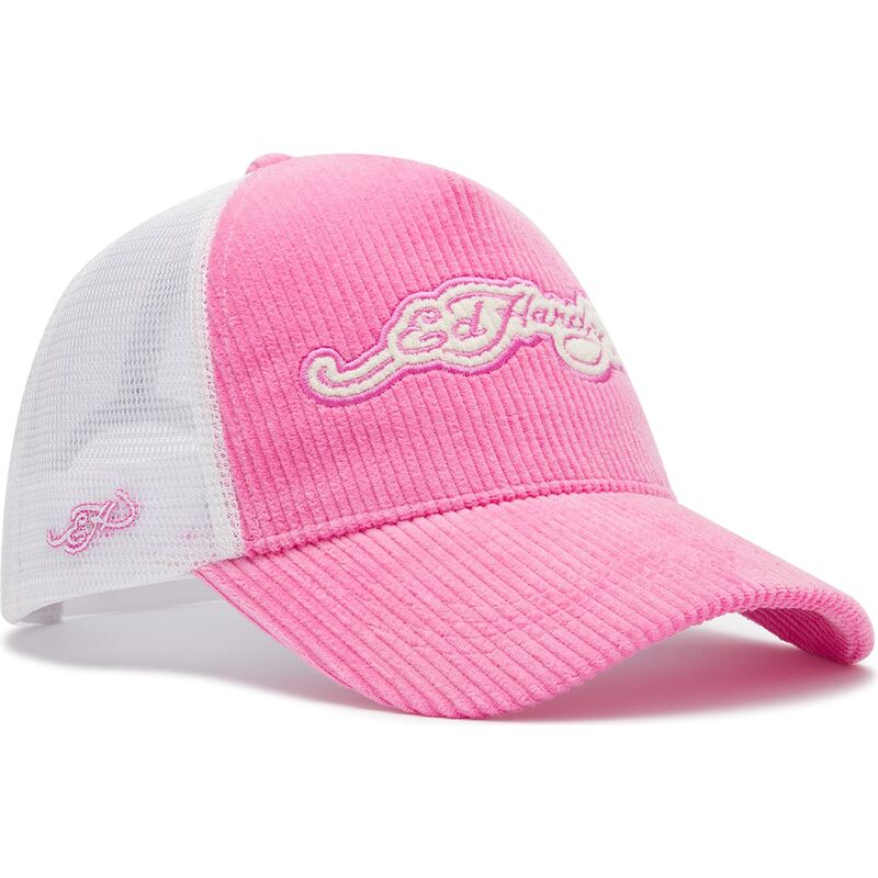 siltovka-zaoblena-ruzova-snapback-embroidery-applique-cord-ed-hardy