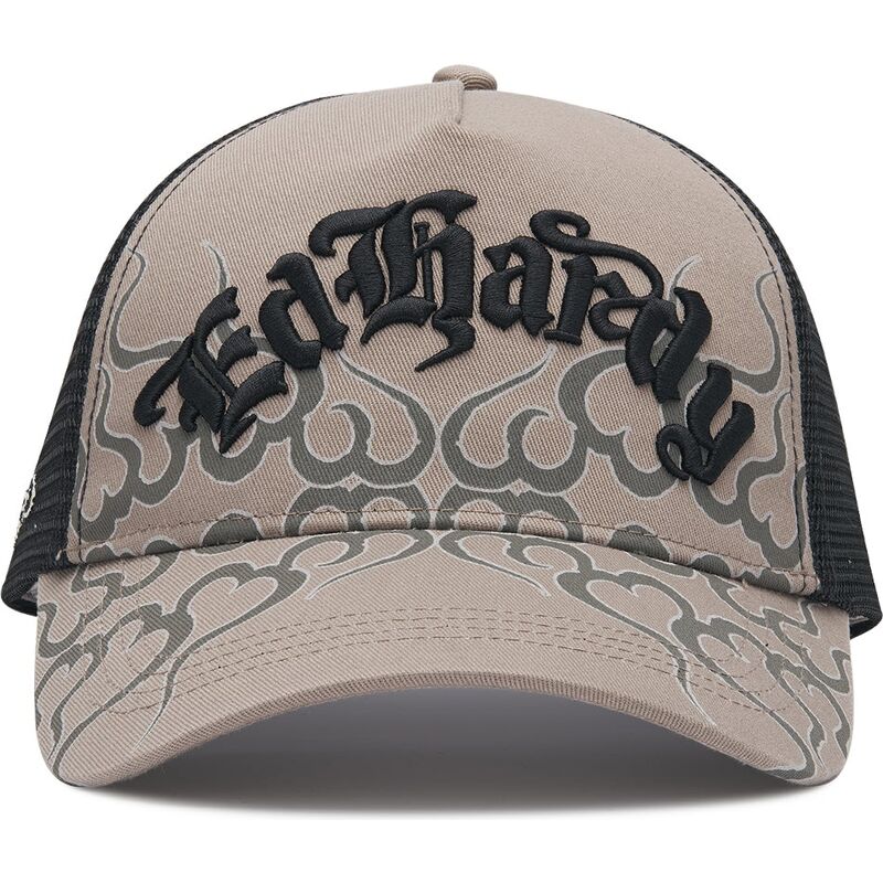 siltovka-zaoblena-siva-snapback-flaming-ed-hardy