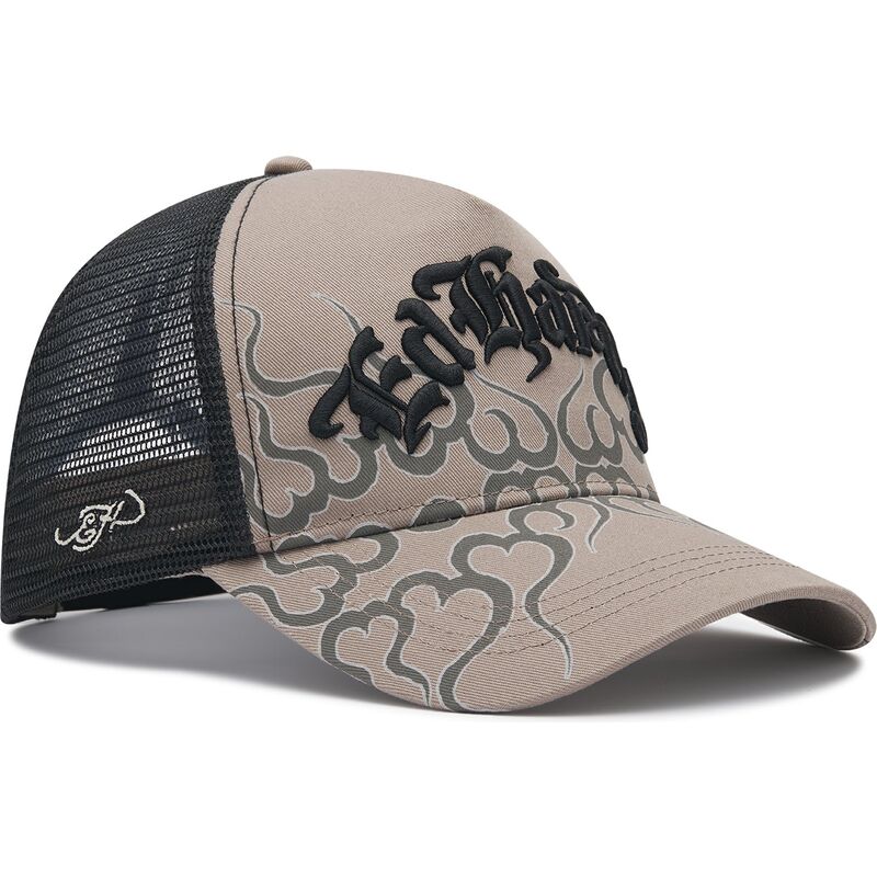 siltovka-zaoblena-siva-snapback-flaming-ed-hardy