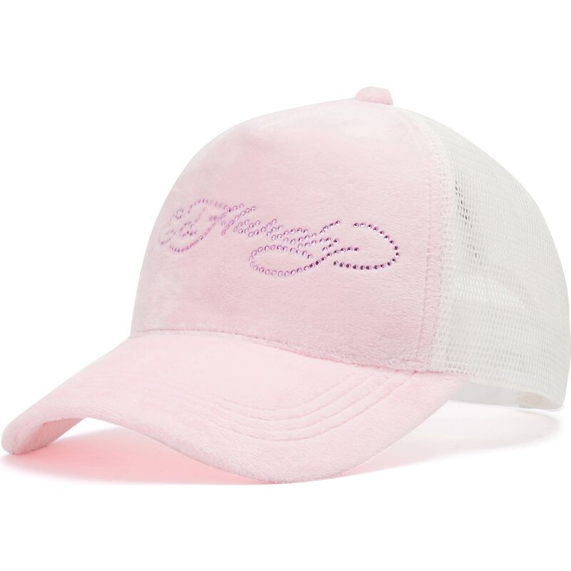 siltovka-zaoblena-ruzova-snapback-diamante-velour-ed-hardy