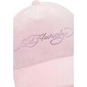 siltovka-zaoblena-ruzova-snapback-diamante-velour-ed-hardy