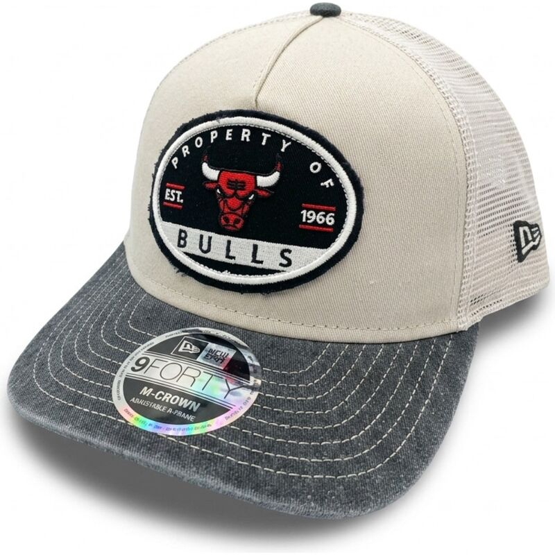 siltovka-zaoblena-bezova-snapback-9forty-m-crown-a-frame-fray-chicago-bulls-nba-new-era