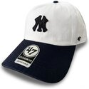 siltovka-zaoblena-bezova-nastavitelny-clean-up-contemporary-two-tone-new-york-yankees-mlb-47-brand