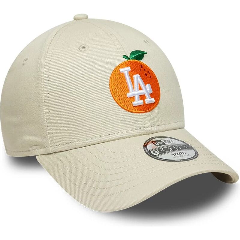 siltovka-zaoblena-bezova-nastavitelny-pre-deti-9forty-fruit-icon-orange-los-angeles-dodgers-mlb-new-era