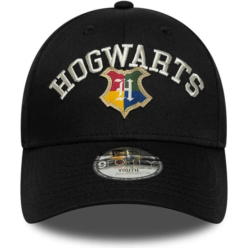 siltovka-zaoblena-cierna-snapback-pre-deti-9forty-wordmark-hogwarts-harry-potter-new-era