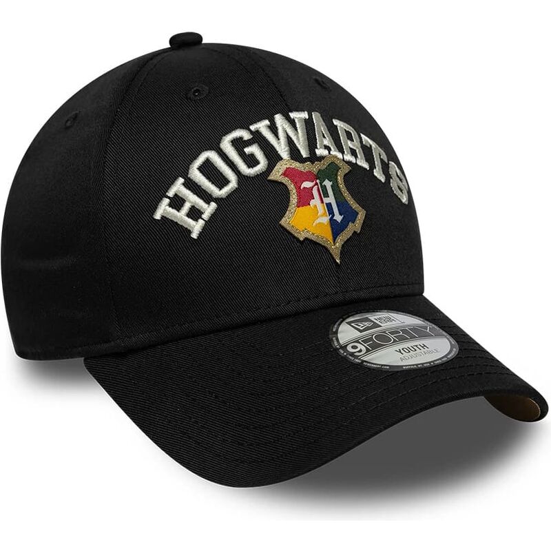 siltovka-zaoblena-cierna-snapback-pre-deti-9forty-wordmark-hogwarts-harry-potter-new-era