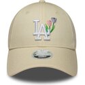 siltovka-zaoblena-bezova-nastavitelny-9forty-flower-icon-los-angeles-dodgers-mlb-new-era