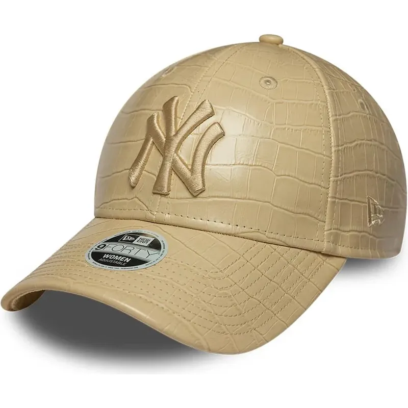 siltovka-zaoblena-bezova-nastavitelny-9forty-pu-pattern-new-york-yankees-mlb-new-era