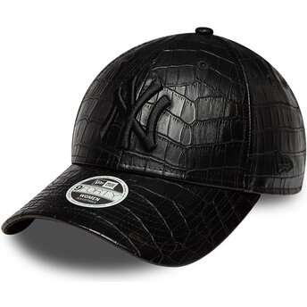 Šiltovka zaoblená čierna nastaviteľný 9FORTY PU Pattern New York Yankees MLB New Era