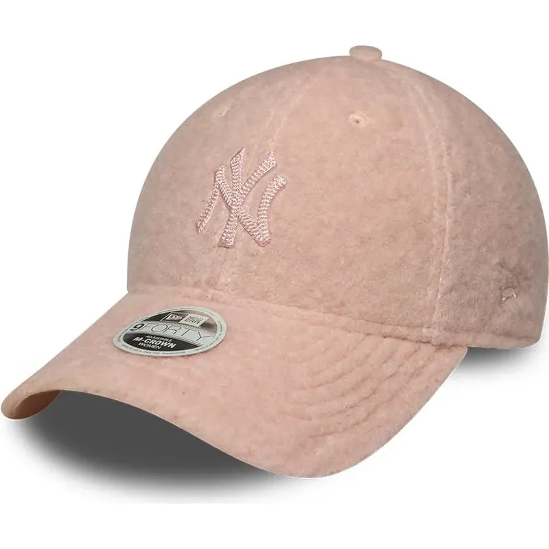 siltovka-zaoblena-ruzova-snapback-rosa-9forty-m-crown-winter-borg-new-york-yankees-mlb-new-era