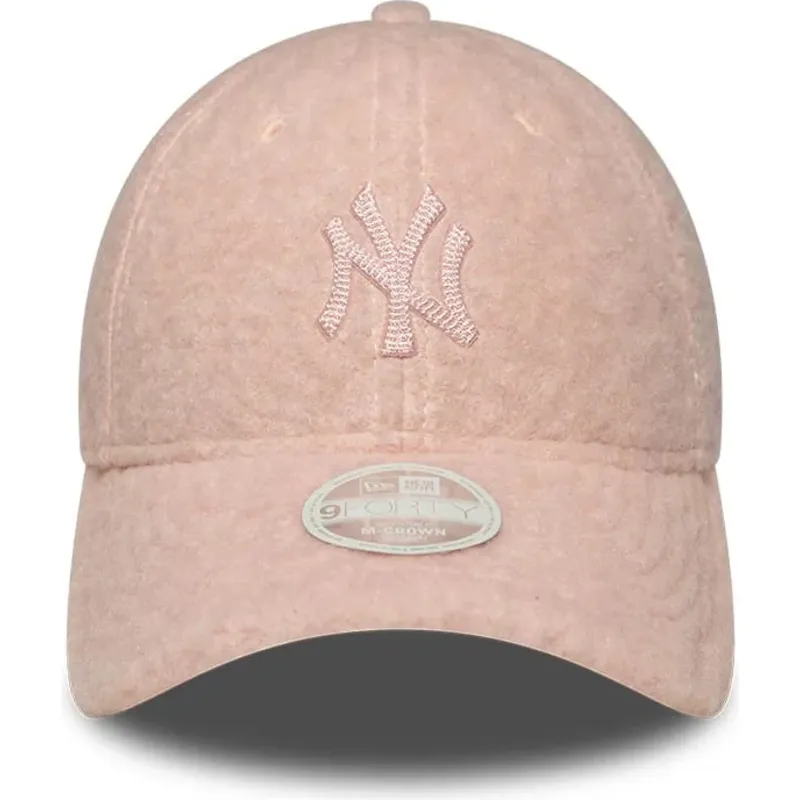 siltovka-zaoblena-ruzova-snapback-rosa-9forty-m-crown-winter-borg-new-york-yankees-mlb-new-era