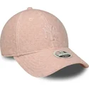 siltovka-zaoblena-ruzova-snapback-rosa-9forty-m-crown-winter-borg-new-york-yankees-mlb-new-era