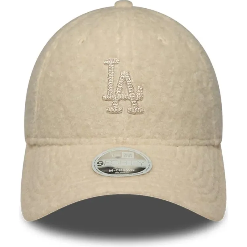 siltovka-zaoblena-bezova-snapback-9forty-m-crown-winter-borg-los-angeles-dodgers-mlb-new-era