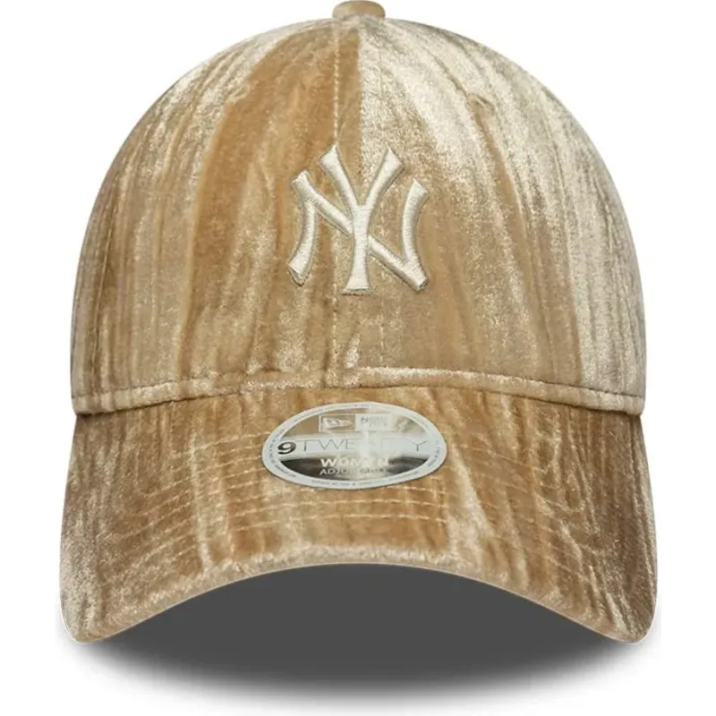 siltovka-zaoblena-bezova-nastavitelny-9twenty-velour-new-york-yankees-mlb-new-era