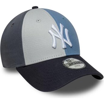 Šiltovka zaoblená viacfarebná nastaviteľný pre deti 9FORTY Colourblock New York Yankees MLB New Era