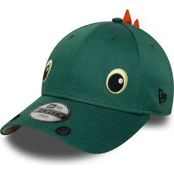 Šiltovka zaoblená zelená snapback pre deti 9FORTY Dino Face New Era