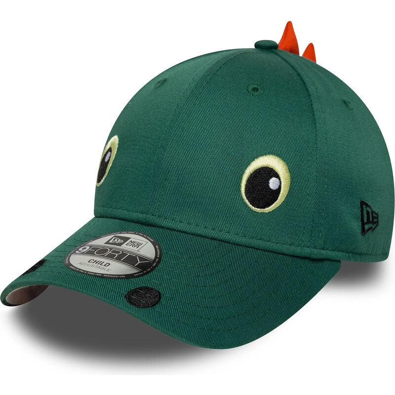 siltovka-zaoblena-zelena-snapback-pre-deti-9forty-dino-face-new-era