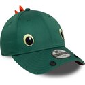 siltovka-zaoblena-zelena-snapback-pre-deti-9forty-dino-face-new-era
