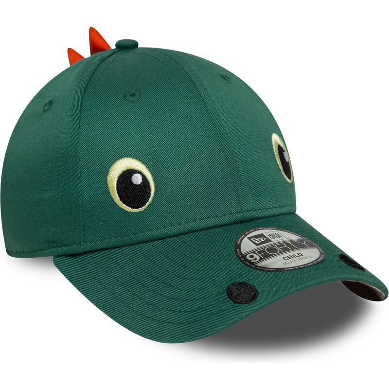 siltovka-zaoblena-zelena-snapback-pre-deti-9forty-dino-face-new-era